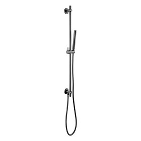 JTP Vos Matt Black Slider Rail Kit with Integrated Wall Outlet Large Image