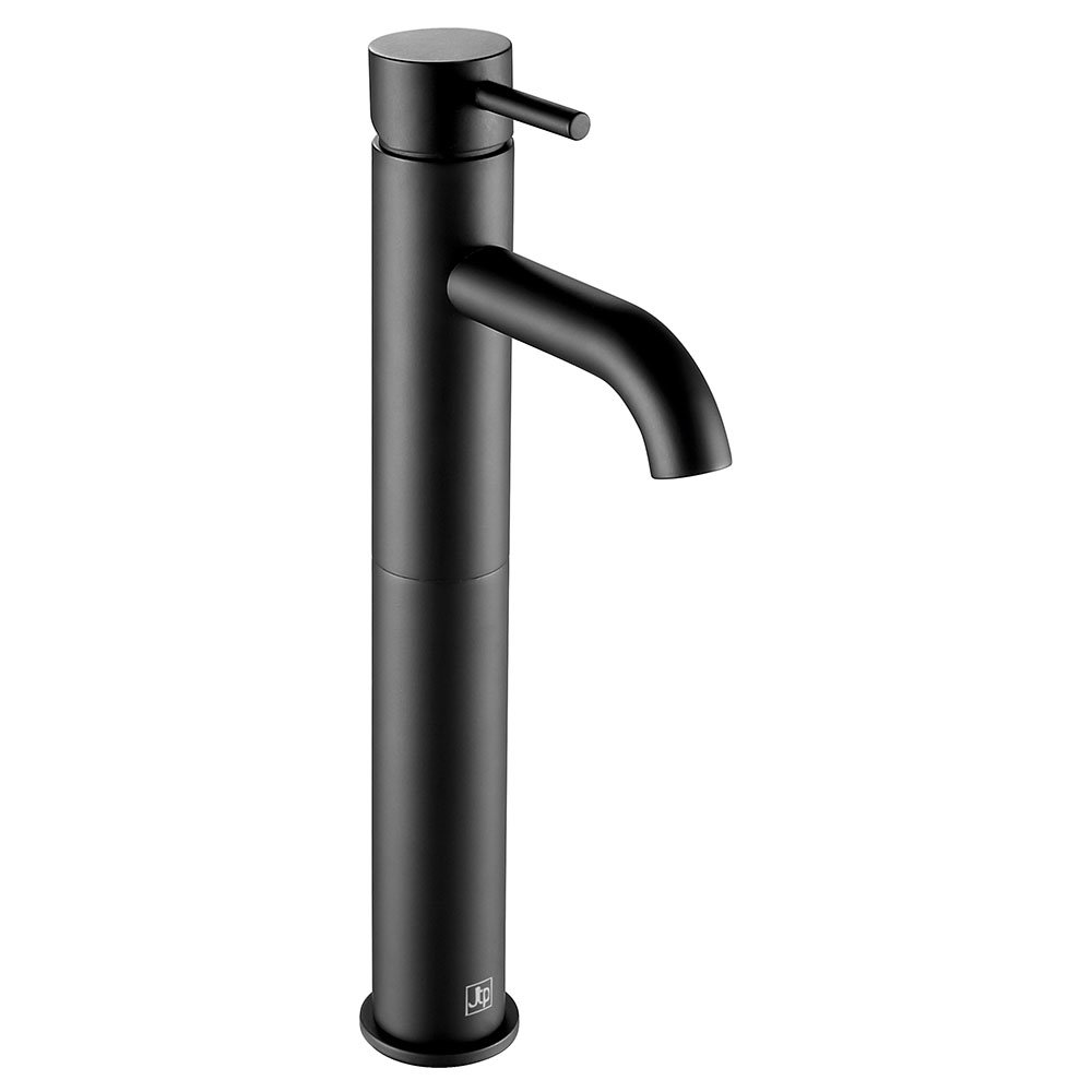 JTP Vos Matt Black Tall Single Lever Basin Mixer