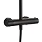 JTP Vos Matt Black Thermostatic Shower - 2852819MB  Standard Large Image