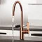 JTP Vos Rose Gold Single Lever Kitchen Sink Mixer Large Image