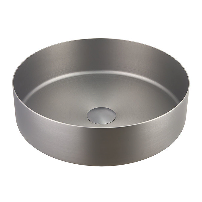 JTP Vos Round Inox Stainless Steel Counter Top Basin + Waste Profile Large Image