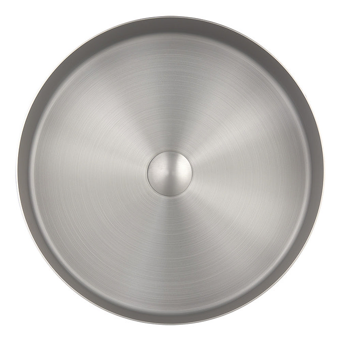 JTP Vos Round Inox Stainless Steel Counter Top Basin + Waste Feature Large Image