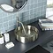 JTP Vos Round Inox Stainless Steel Counter Top Basin + Waste Large Image