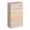 Milan Juno 500 x 253mm Natural Oak WC Unit with Cistern (Excludes Pan)