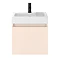 Juno 500 x 360mm Blush Pink Wall Hung Vanity Unit  Profile Large Image