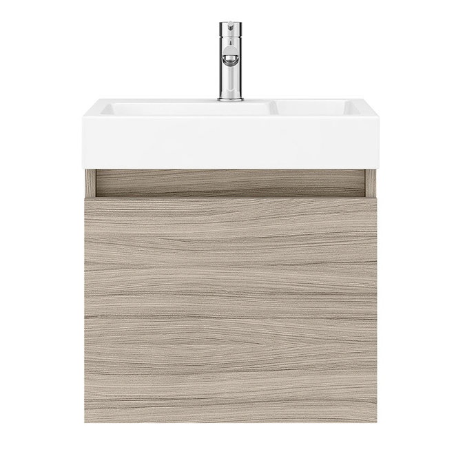 Milan Juno 500 x 360mm Driftwood Wall Hung Vanity Unit  Newest Large Image