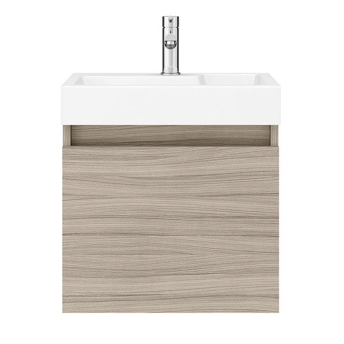 Milan Juno 500 x 360mm Driftwood Wall Hung Vanity Unit Newest Large Image