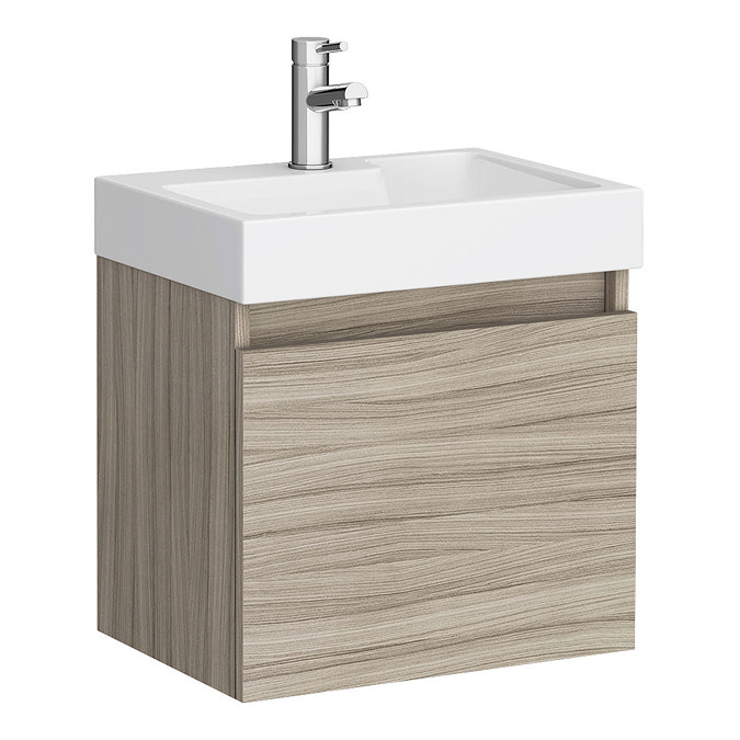 Juno 500 x 360mm Driftwood Wall Hung Vanity Unit Large Image