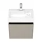 Milan Juno 500 x 360mm Stone Grey Wall Hung Vanity Unit Standard Large Image
