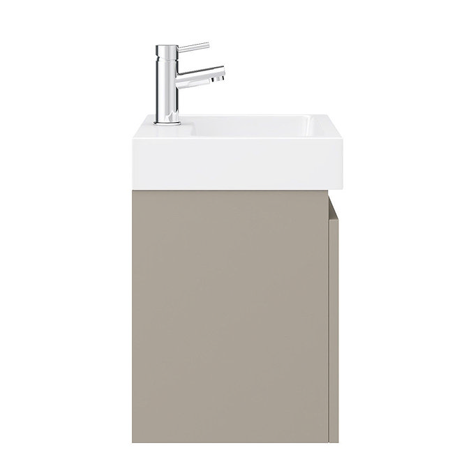 Milan Juno 500 x 360mm Stone Grey Wall Hung Vanity Unit additional Large Image