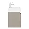 Milan Juno 500 x 360mm Stone Grey Wall Hung Vanity Unit additional Large Image