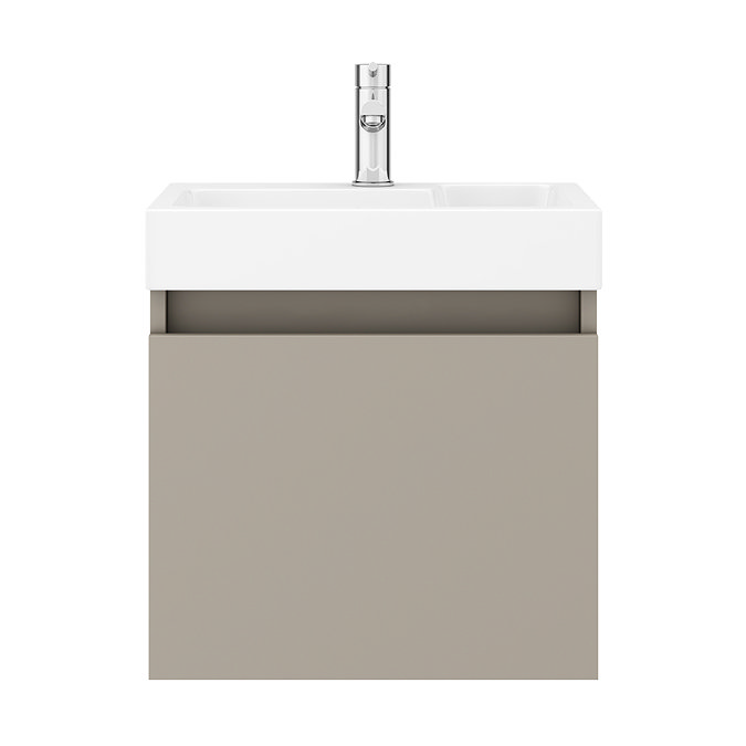 Milan Juno 500 x 360mm Stone Grey Wall Hung Vanity Unit Newest Large Image