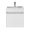 Juno 500 x 360mm Gloss White Wall Hung Vanity Unit Standard Large Image