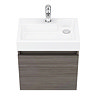 Milan Juno 500 x 360mm Grey Avola Wall Hung Vanity Unit  In Bathroom Large Image