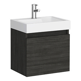 Juno 500 x 360mm Hacienda Black Wall Hung Vanity Unit Large Image