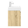 Milan Juno 500 x 360mm Natural Oak Wall Hung Vanity Unit  Newest Large Image