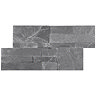 Juno Black Stone Split Face Tiles 180 x 350mm  Standard Large Image