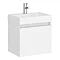 Milan Juno Gloss White Cloakroom Suite  In Bathroom Large Image