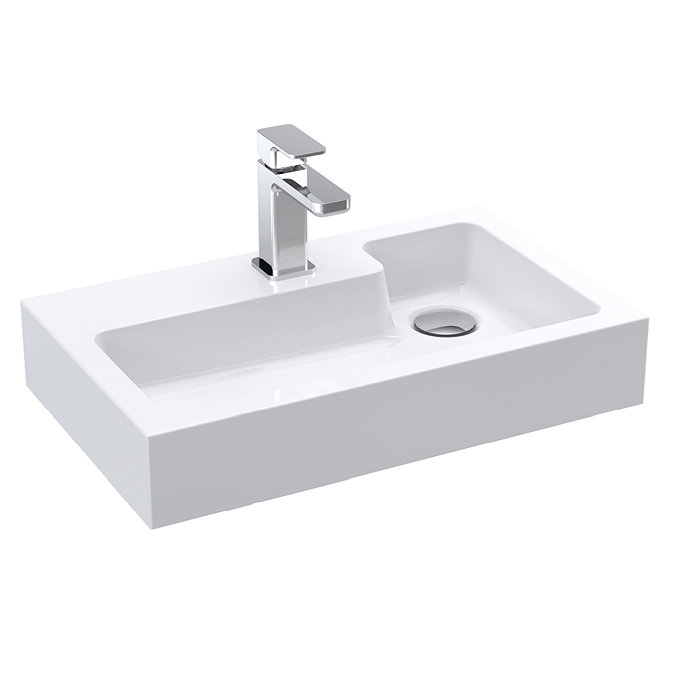 Milan Juno Gloss White Cloakroom Suite  additional Large Image