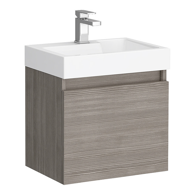 Milan Juno Grey Avola Cloakroom Suite  Standard Large Image