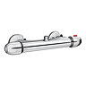 Juno Round Thermostatic Bar Shower Valve with Riser Kit - Chrome
