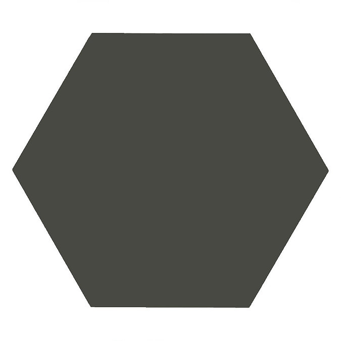 Kai Dark Grey Hexagon Wall and Floor Tiles - 258 x 290mm