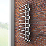 Kai Designer Heated Towel Rail 1000mm x 500mm Chrome Profile Large Image