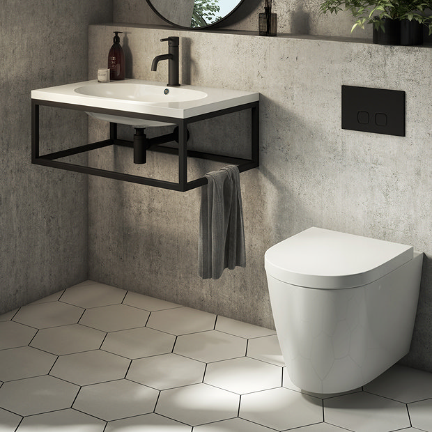 Kai White Hexagon Wall and Floor Tiles - 258 x 290mm  Standard Large Image