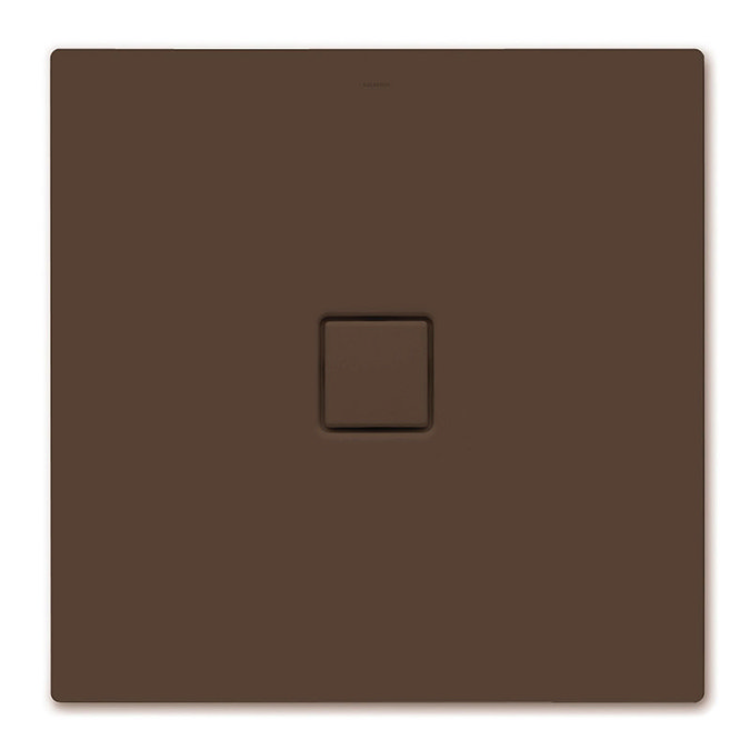Kaldewei - Avantgarde Conoflat Steel Shower Tray and Waste - Maple Brown Matt - Various Sizes Large
