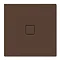 Kaldewei - Avantgarde Conoflat Steel Shower Tray and Waste - Maple Brown Matt - Various Sizes Large