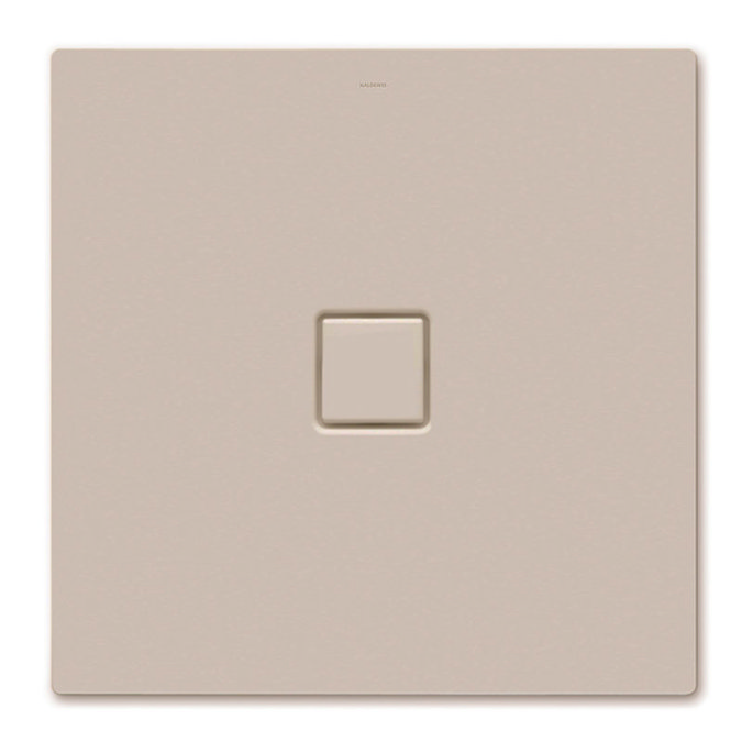 Kaldewei - Avantgarde Conoflat Steel Shower Tray and Waste - Prairie Beige Matt - Various Sizes Larg