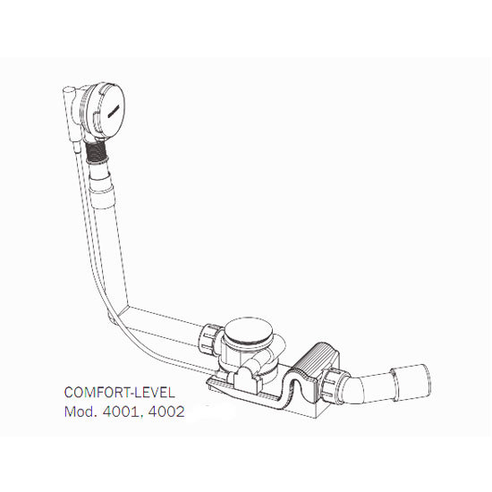 Kaldewei - Comfort Level Plus+ Pop Up Bath Waste & Filler - Standard - 4011 Feature Large Image