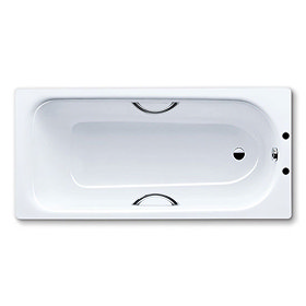 Kaldewei - Eurowa Steel Enamel Bath with Twin Grip Handles - 1500 x 700 - 2TH Large Image