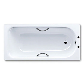 Kaldewei - Eurowa Steel Enamel Bath with Twin Grip Handles - 1700 x 700 - 2 TH Large Image