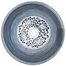 Kasbah Round 400mm Floral Patterned Ceramic Counter Top Basin