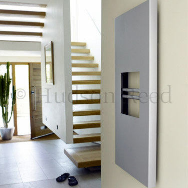 Hudson Reed Keiko Designer Radiator - Silver - HLS58 Profile Large Image