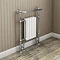 Kendal Traditional Heated Towel Rail (White & Chrome) Profile Large Image