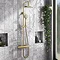 Kenley Grey Gloss Chevron Effect Wall Tiles - 100 x 300mm Feature Large Image