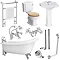 Kensington 1TH Complete Roll Top Bathroom Package (1710mm) Large Image