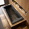 Kent Matt Black Square Single Ended Bath 1800 x 800mm