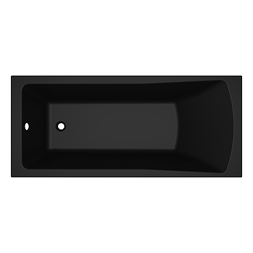 Kent Square Single Ended Bath (Excludes Panels) - Matt Black