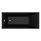 Kent Square Single Ended Bath (Excludes Panels) - Matt Black