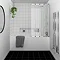 Kent Square Single Ended Bath with Bi-Fold Screen Large Image