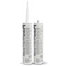 Two Kerakoll Silicone Color cream sealant tubes standing upright, one with nozzle attached and one with cap.