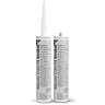 Two Kerakoll Silicone Color cream sealant tubes standing upright, one with nozzle attached and one with cap.