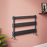 Keswick 1000 x 612 Cast Iron Style Traditional Anthracite Towel Rail