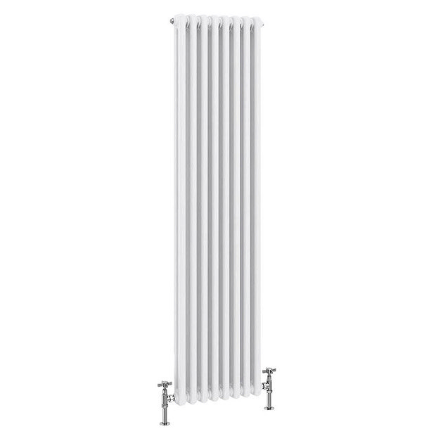 Keswick 1515 x 380mm Cast Iron Style Traditional 2 Column White ...