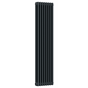 Keswick 1500 x 380mm Cast Iron Style Traditional 3 Column Anthracite Radiator