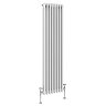 Keswick 1500 x 380mm Cast Iron Style Traditional 3 Column White Radiator