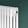 Keswick 1500 x 380mm Cast Iron Style Traditional 3 Column White Radiator